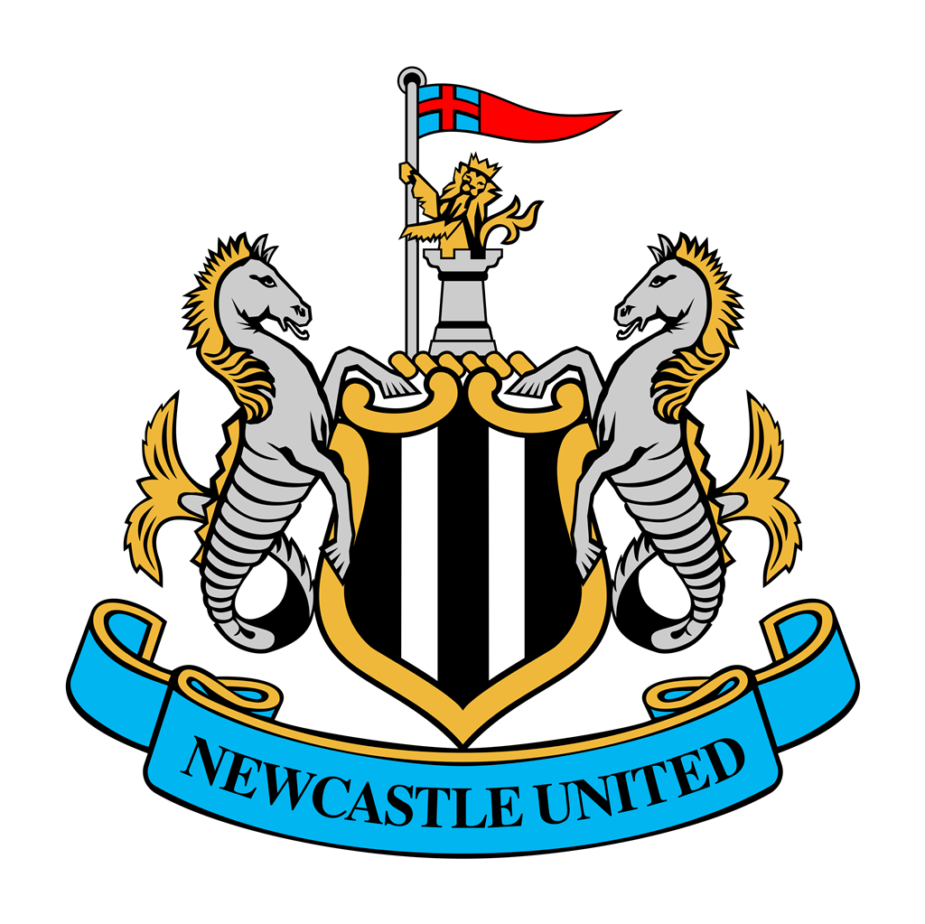 Newcastle United logotype, transparent .png, medium, large
