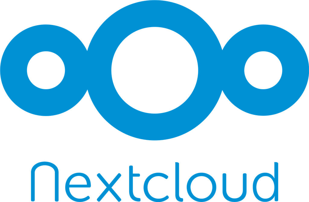 Nextcloud logotype, transparent .png, medium, large