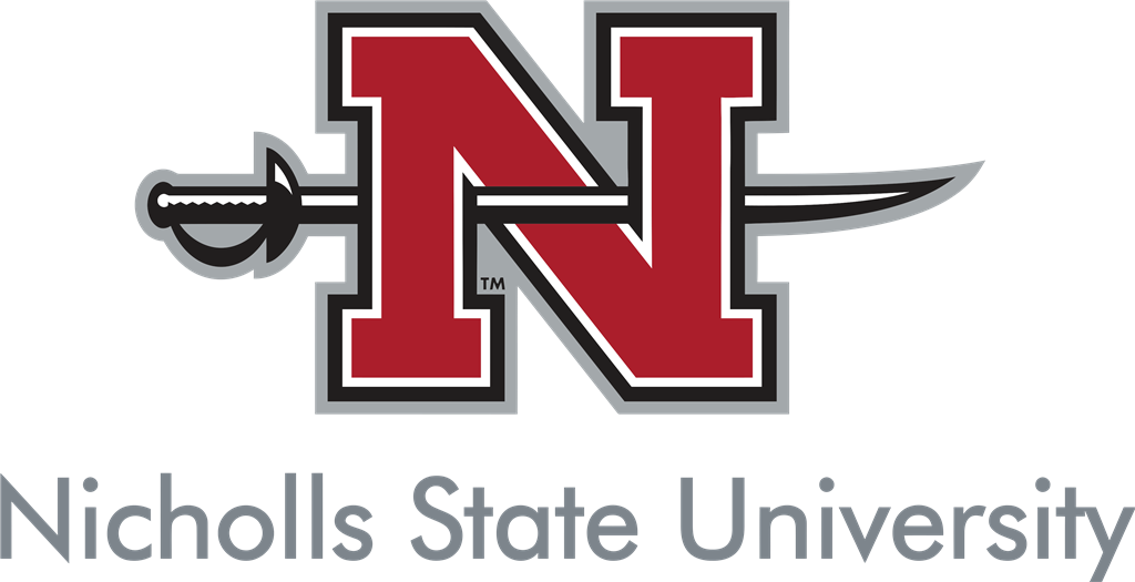 Nicholls State University logotype, transparent .png, medium, large