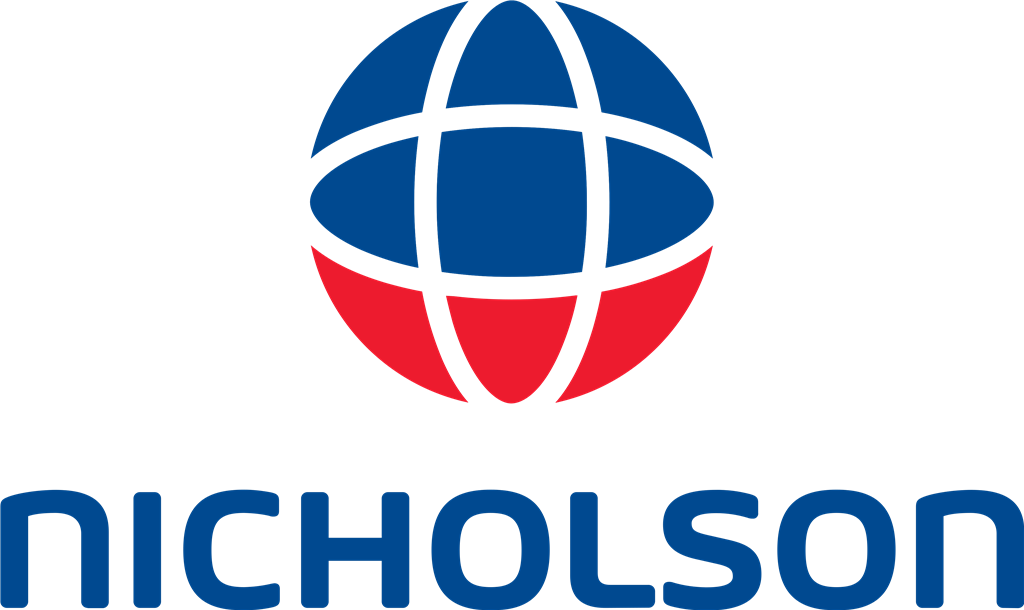 Nicholson Construction Company logotype, transparent .png, medium, large