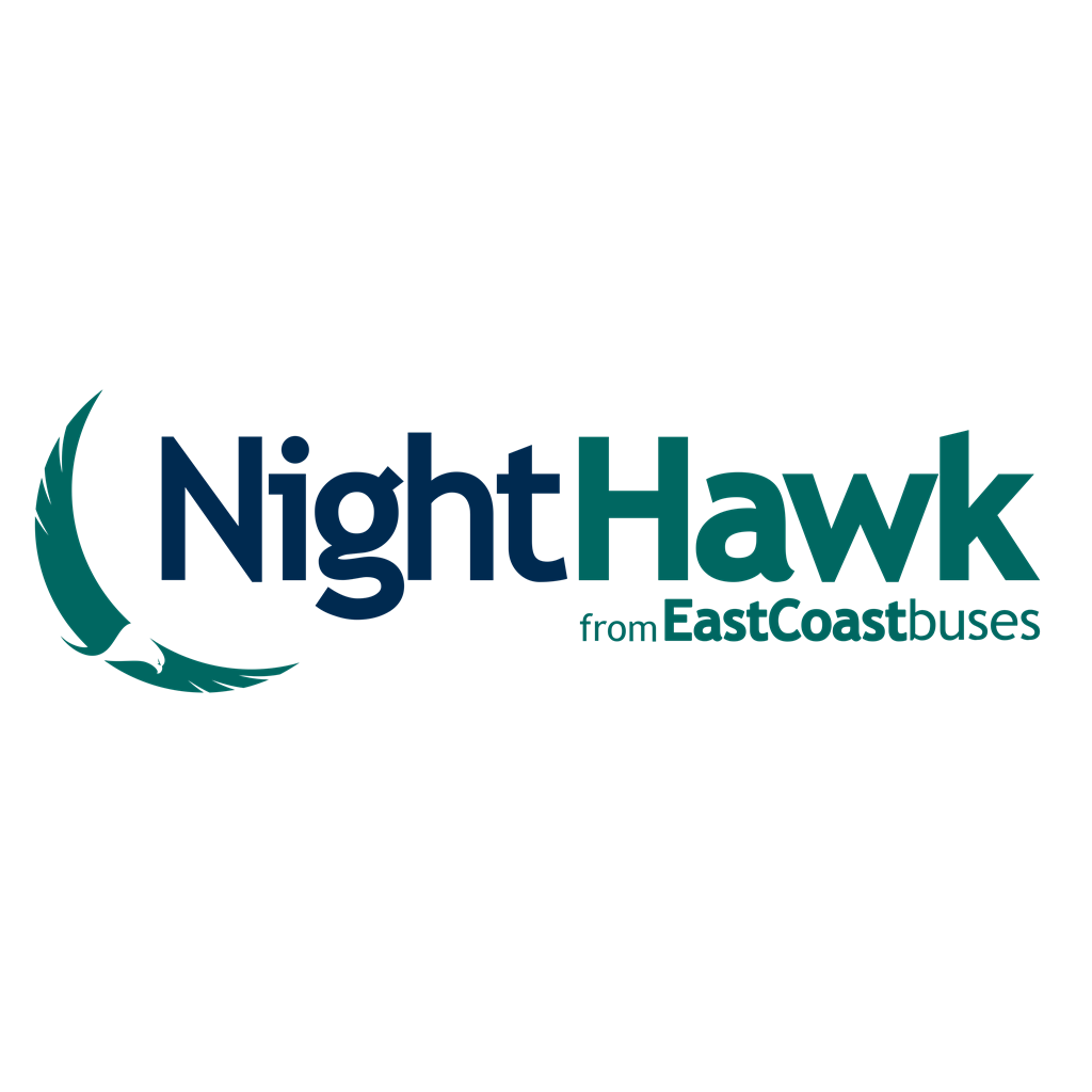 NightHawk from East Coast Buses logotype, transparent .png, medium, large