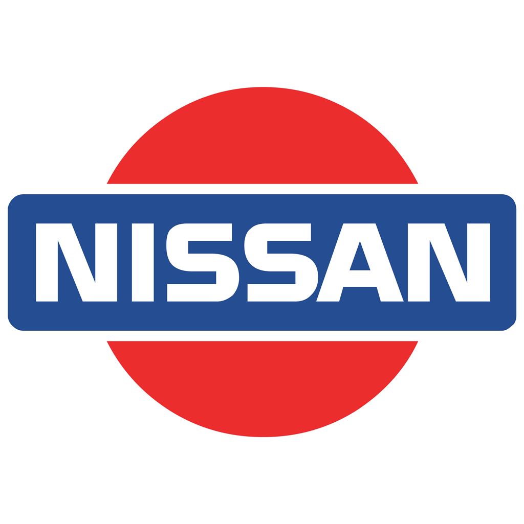 Nissan - red circle logotype, transparent .png, medium, large