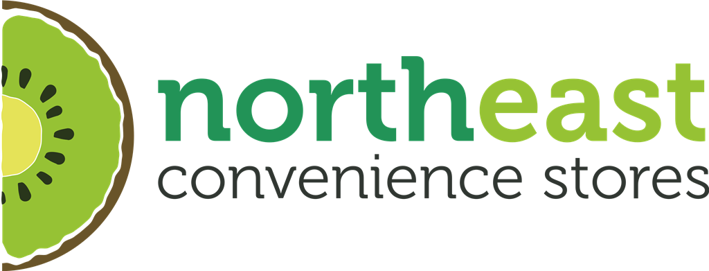 North East Convenience Stores logotype, transparent .png, medium, large