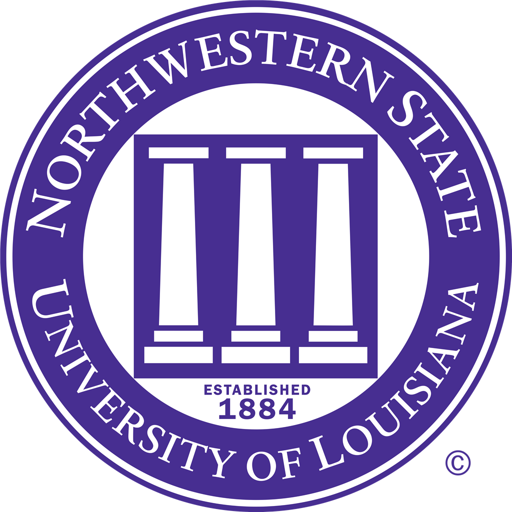 Northwestern State University logotype, transparent .png, medium, large