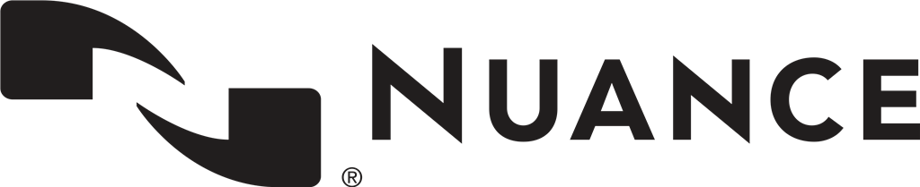 Nuance Communications logotype, transparent .png, medium, large