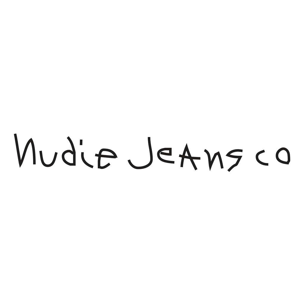 Nudie Jeans logotype, transparent .png, medium, large