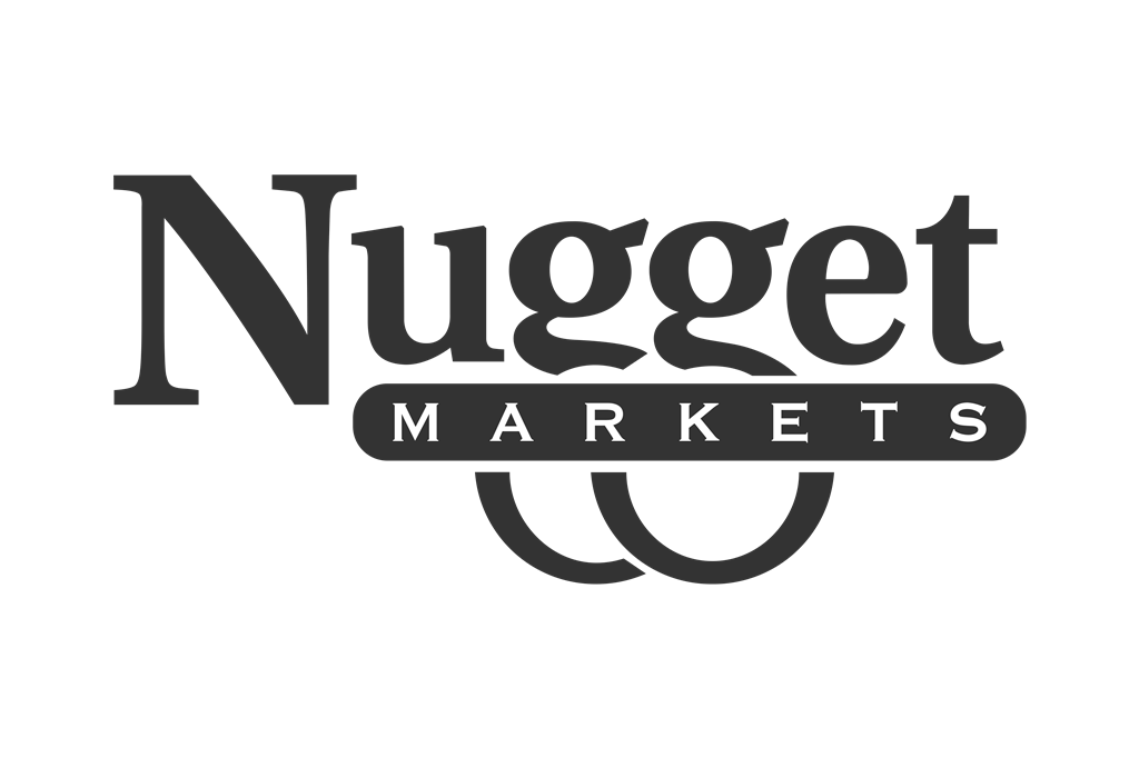 Nugget Markets logotype, transparent .png, medium, large