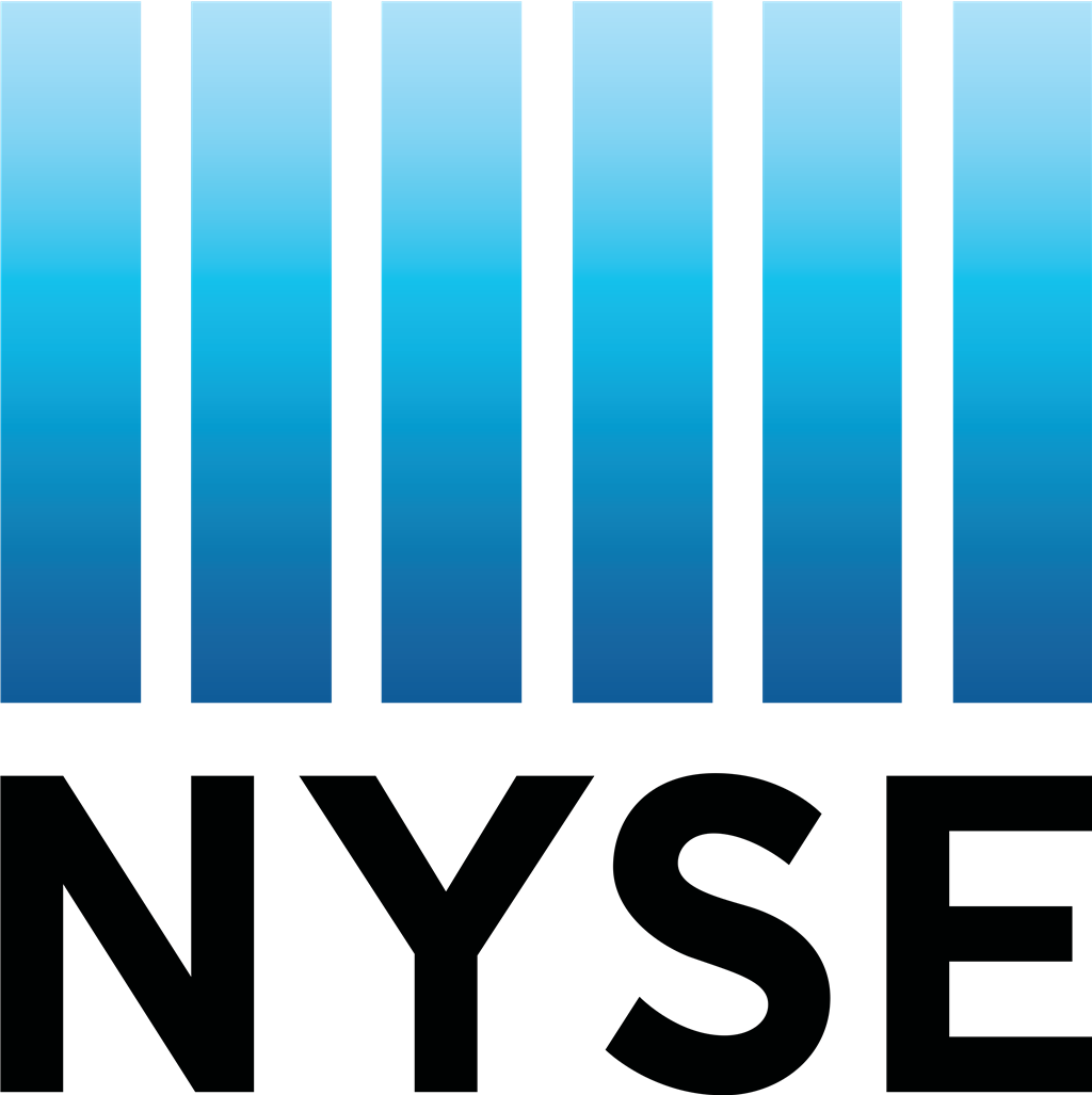 NYSE (New York Stock Exchange) logotype, transparent .png, medium, large