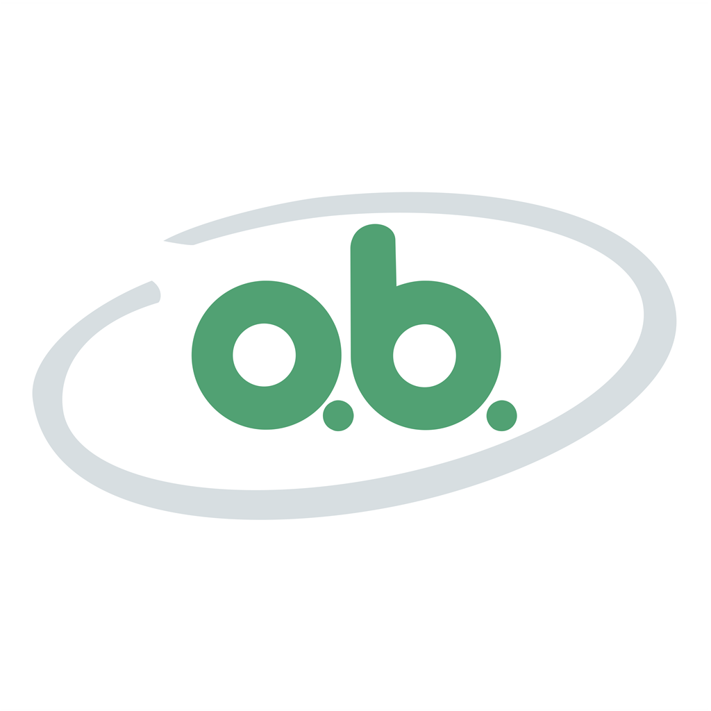 o.b logotype, transparent .png, medium, large