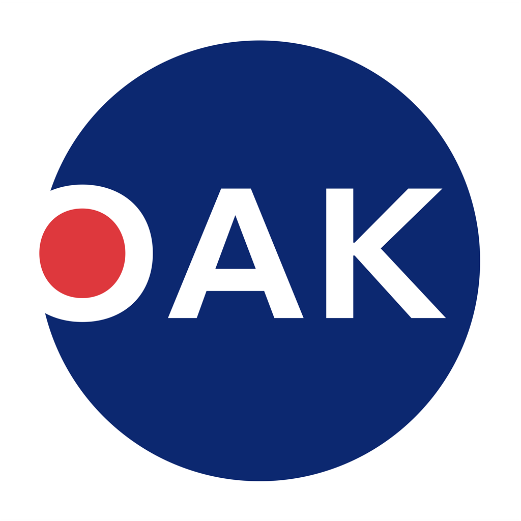 OAK Technology logotype, transparent .png, medium, large