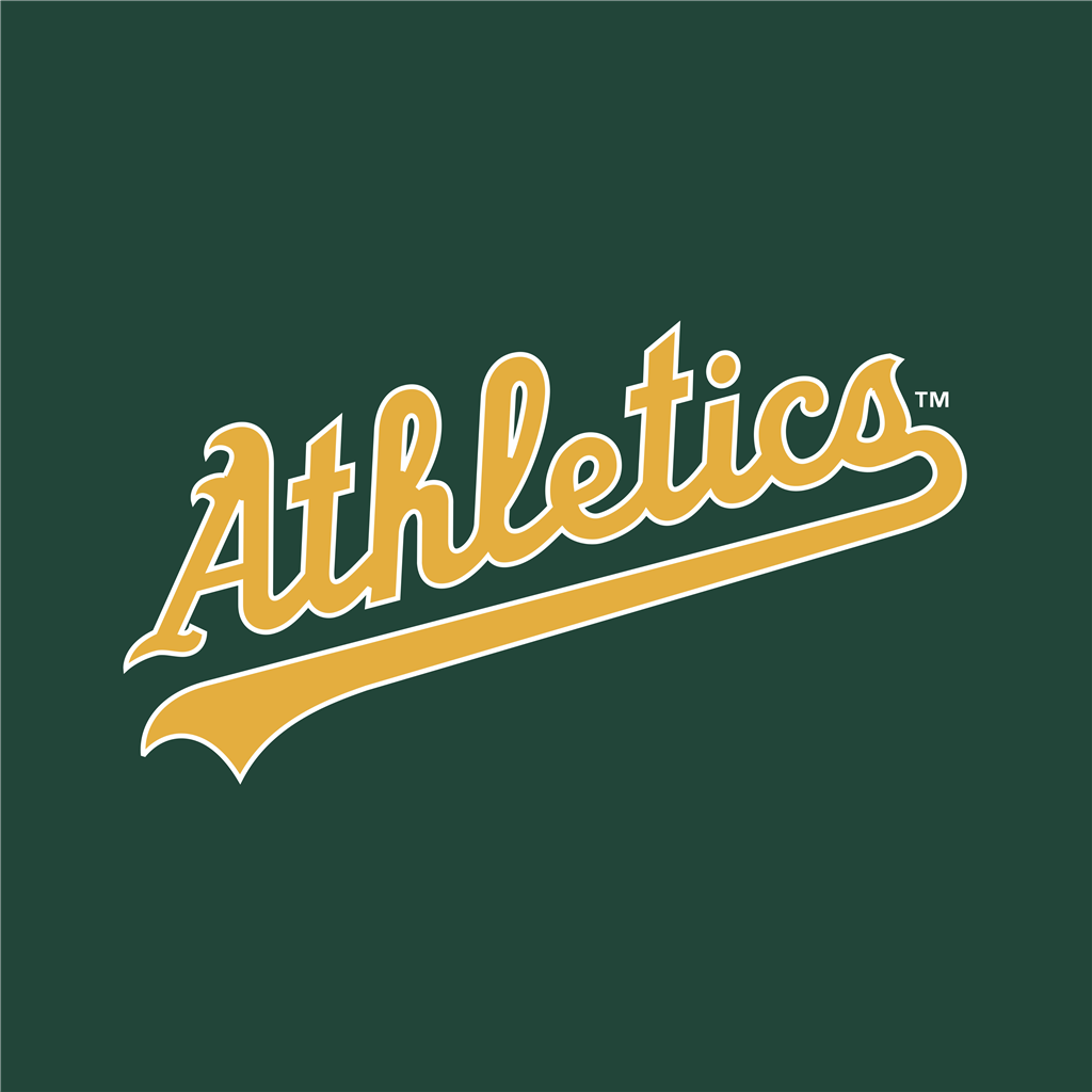 Oakland Athletics logotype, transparent .png, medium, large
