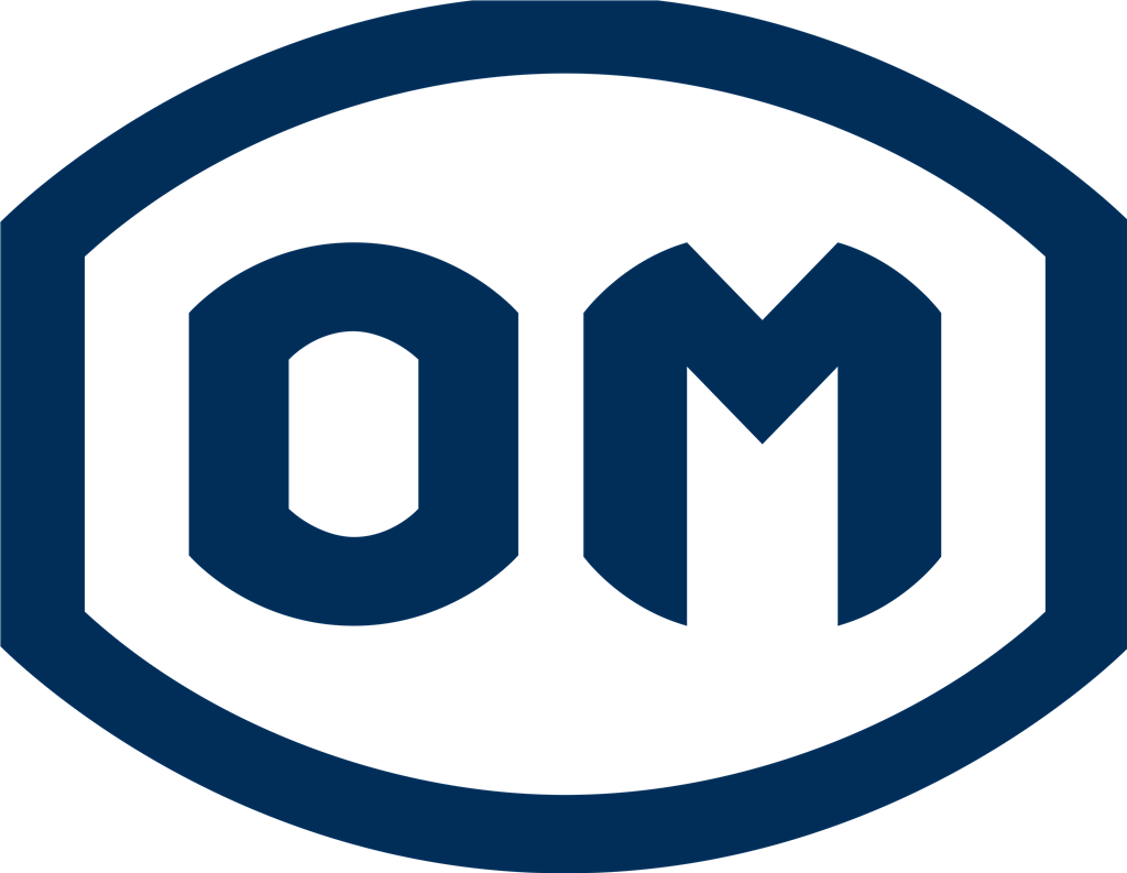 Officine Meccaniche logotype, transparent .png, medium, large