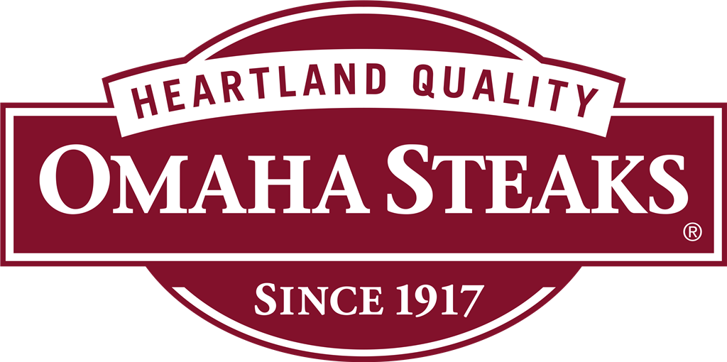Omaha Steaks logotype, transparent .png, medium, large