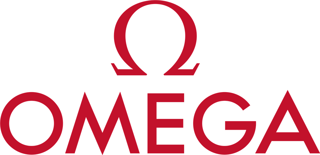Omega Watches logotype, transparent .png, medium, large