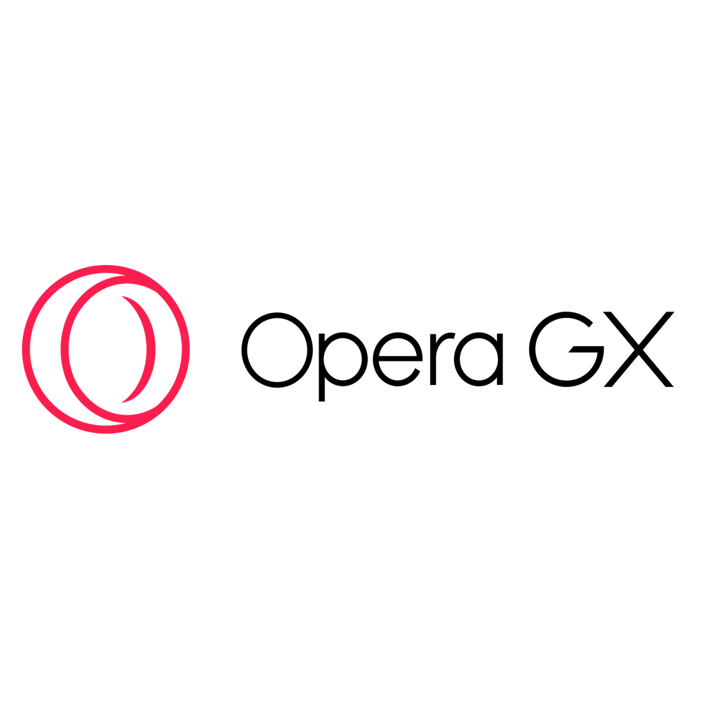 Opera GX logotype, transparent .png, medium, large