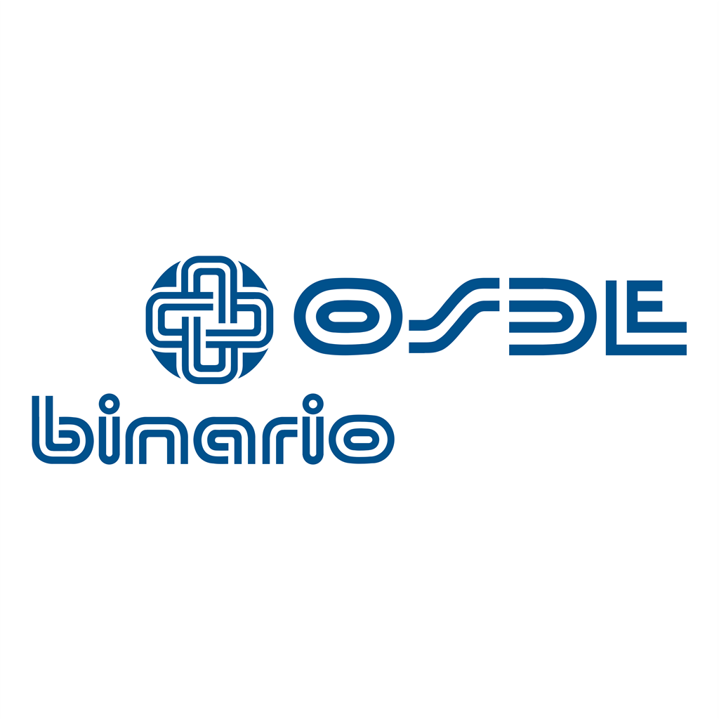 Osde Binario logotype, transparent .png, medium, large