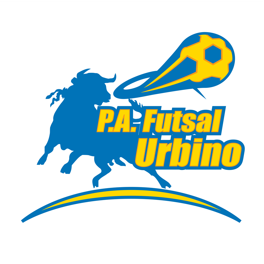 P.A. Futsal Urbino logotype, transparent .png, medium, large