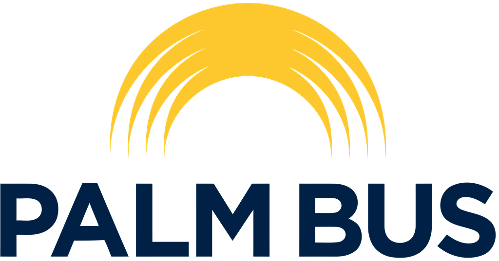 Palm Bus logotype, transparent .png, medium, large