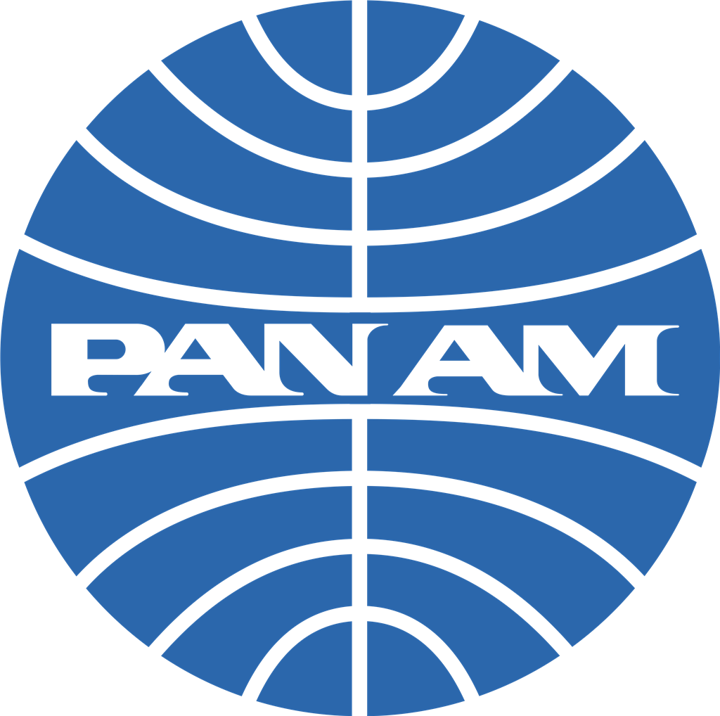 Pan American World Airways logotype, transparent .png, medium, large