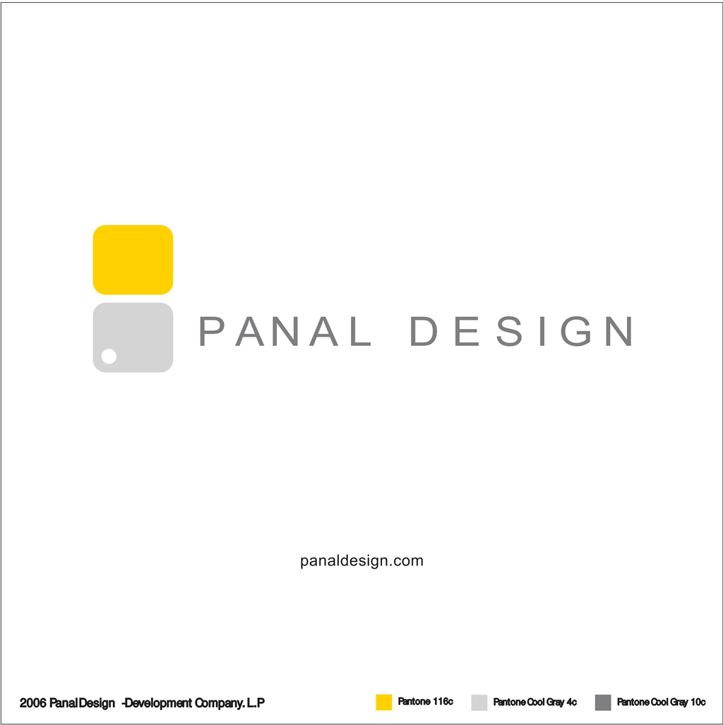 Panal Design logotype, transparent .png, medium, large