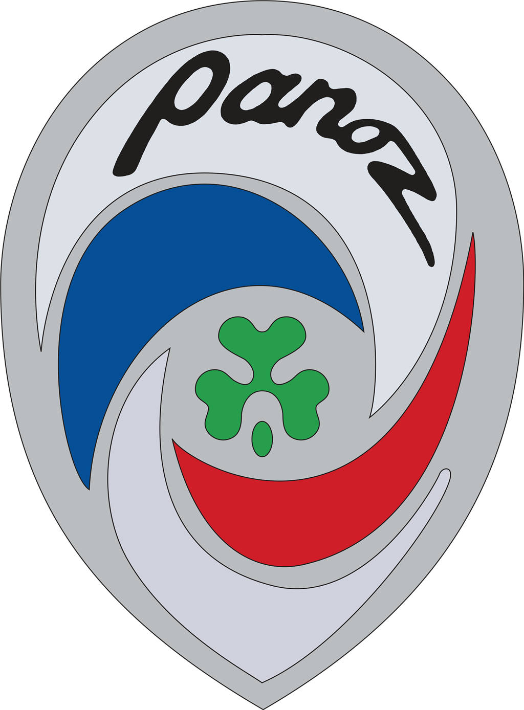 Panoz logotype, transparent .png, medium, large