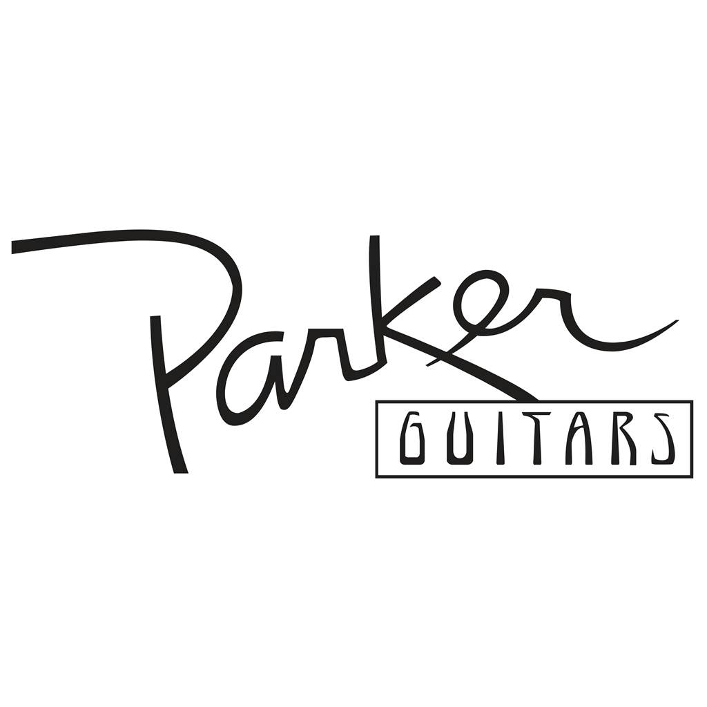Parker Guitars logotype, transparent .png, medium, large