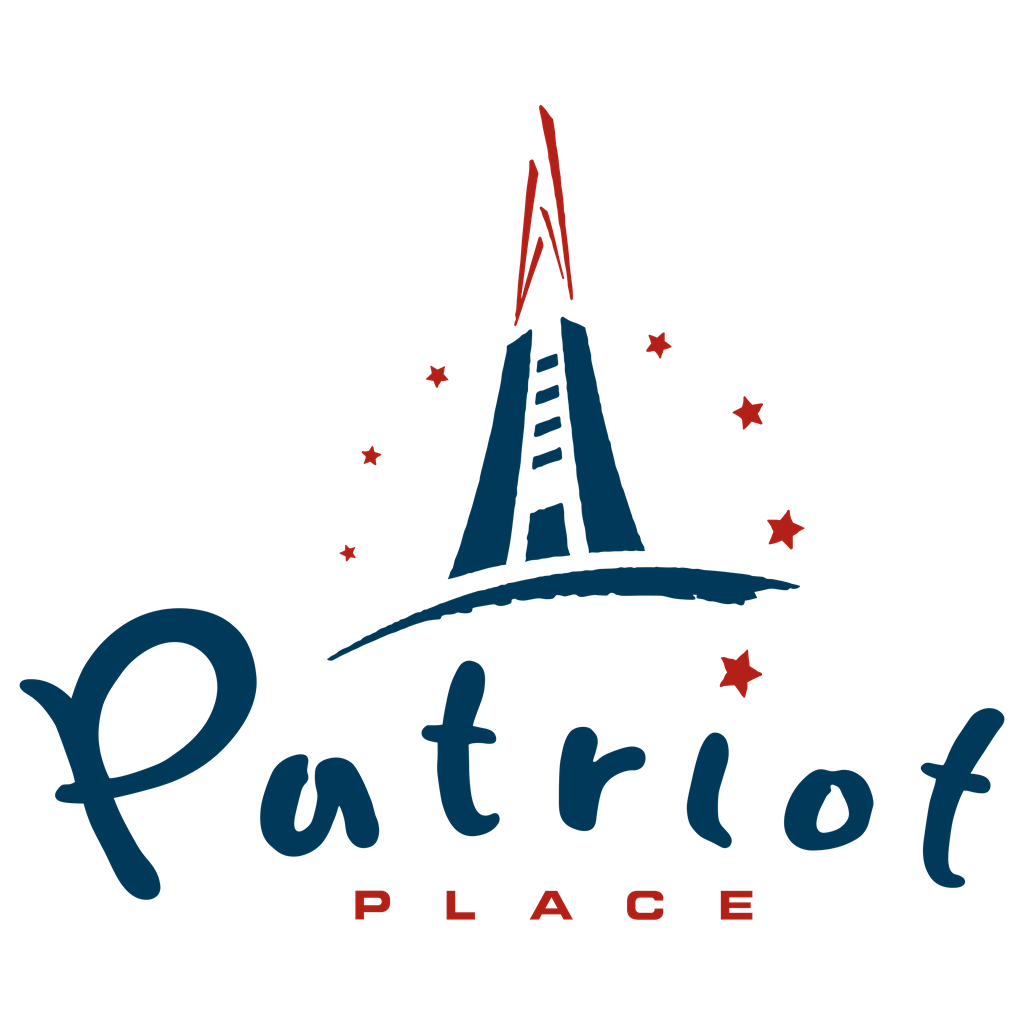 Patriot Place logotype, transparent .png, medium, large