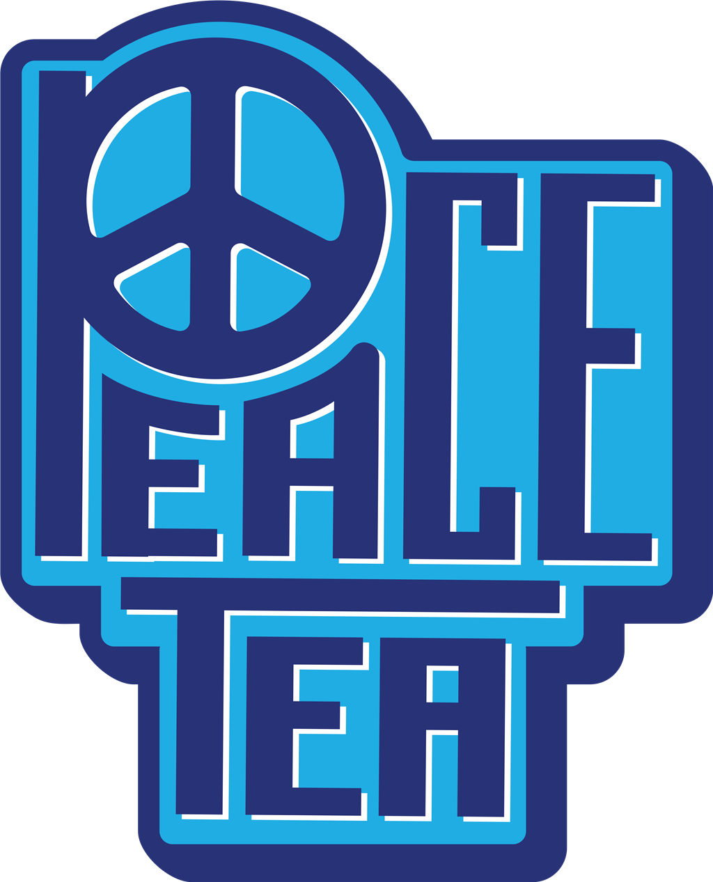 Peace Tea logotype, transparent .png, medium, large