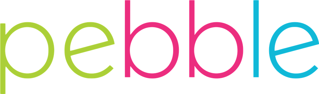 Pebble logotype, transparent .png, medium, large