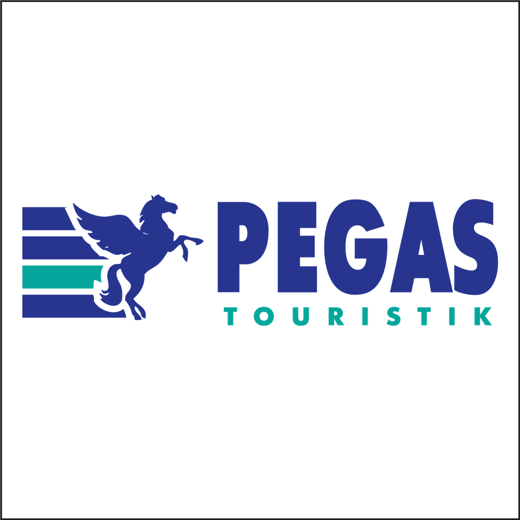 Pegas Touristik logotype, transparent .png, medium, large