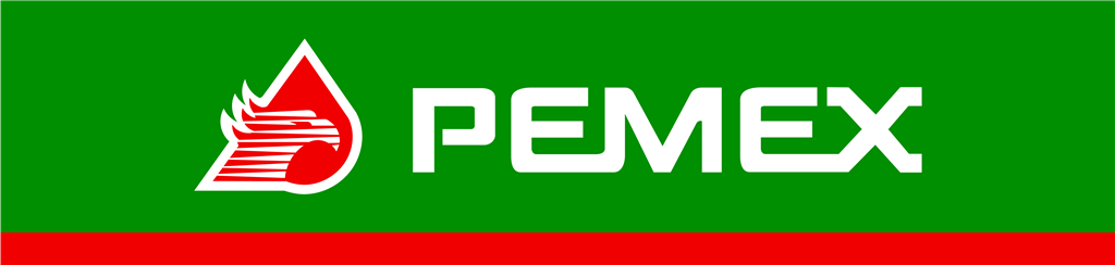 Pemex logotype, transparent .png, medium, large