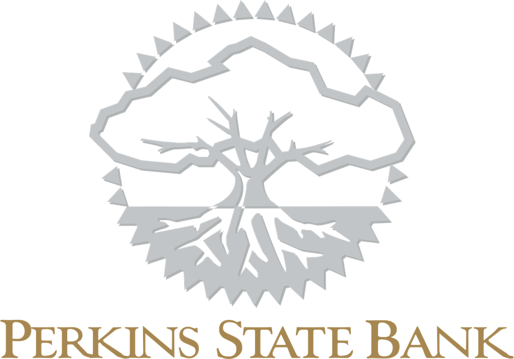 Perkins State Bank logotype, transparent .png, medium, large