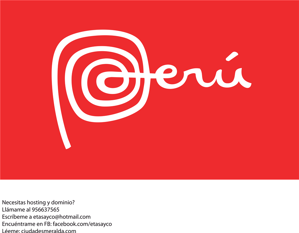 Peru logotype, transparent .png, medium, large