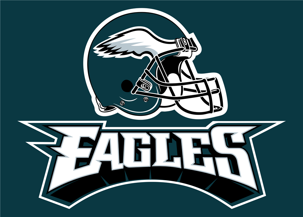 Philadelphia Eagles logotype, transparent .png, medium, large