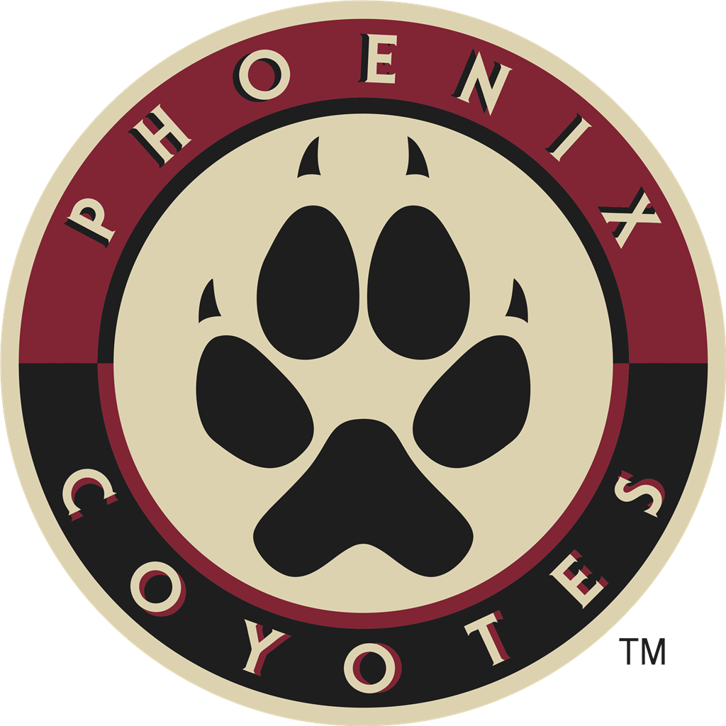 Phoenix Coyotes logotype, transparent .png, medium, large
