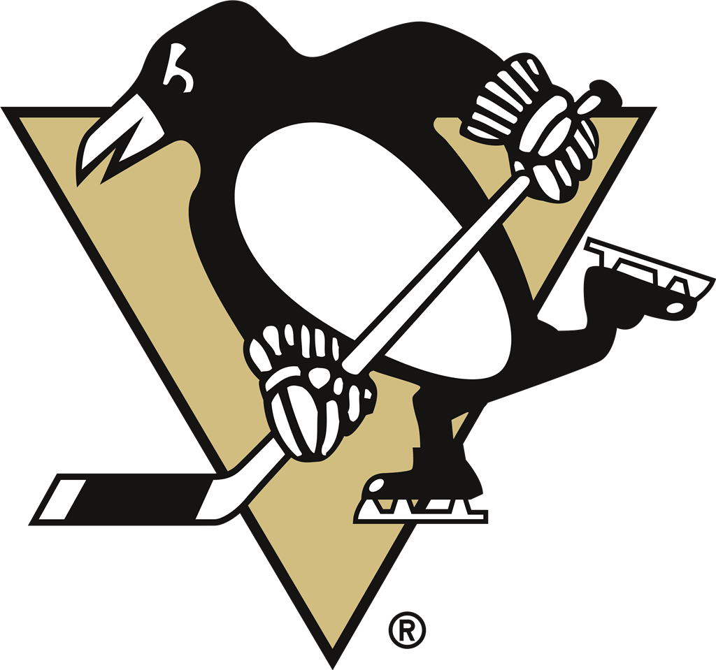 Pittsburgh Penguins logotype, transparent .png, medium, large