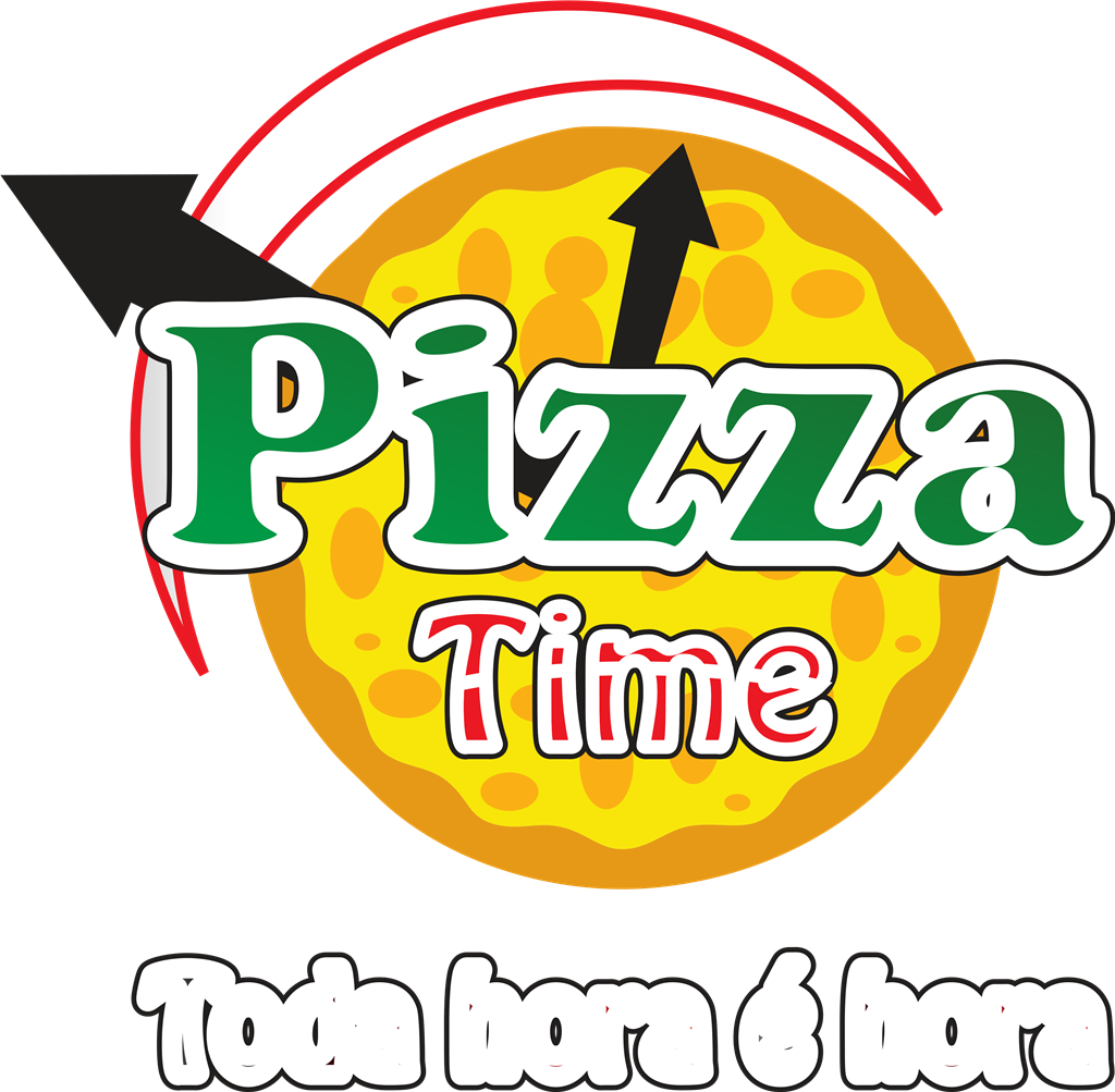 Pizza Time logotype, transparent .png, medium, large