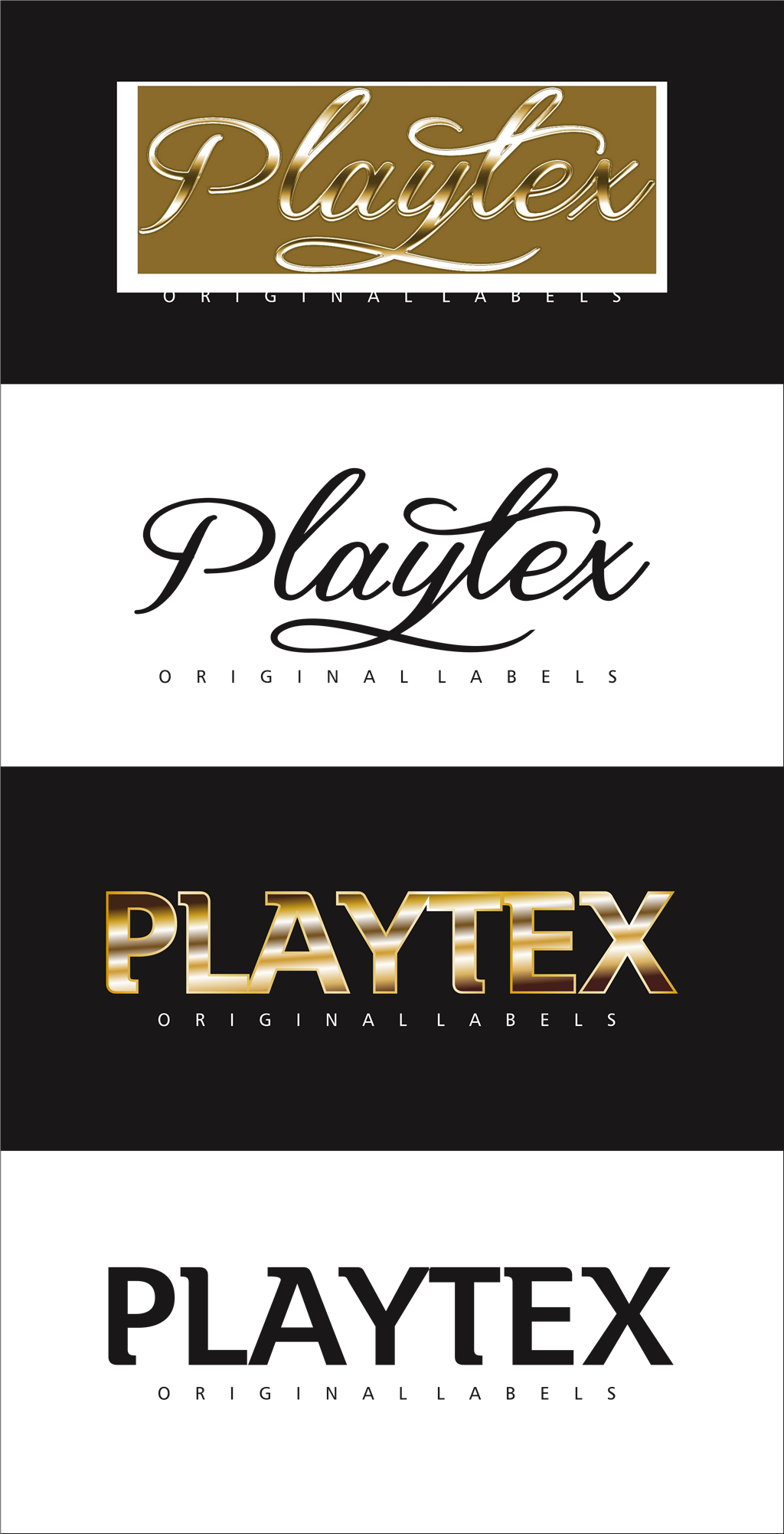 Playtex logotype, transparent .png, medium, large