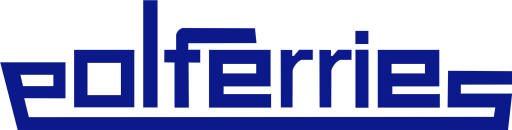 Polferries logotype, transparent .png, medium, large