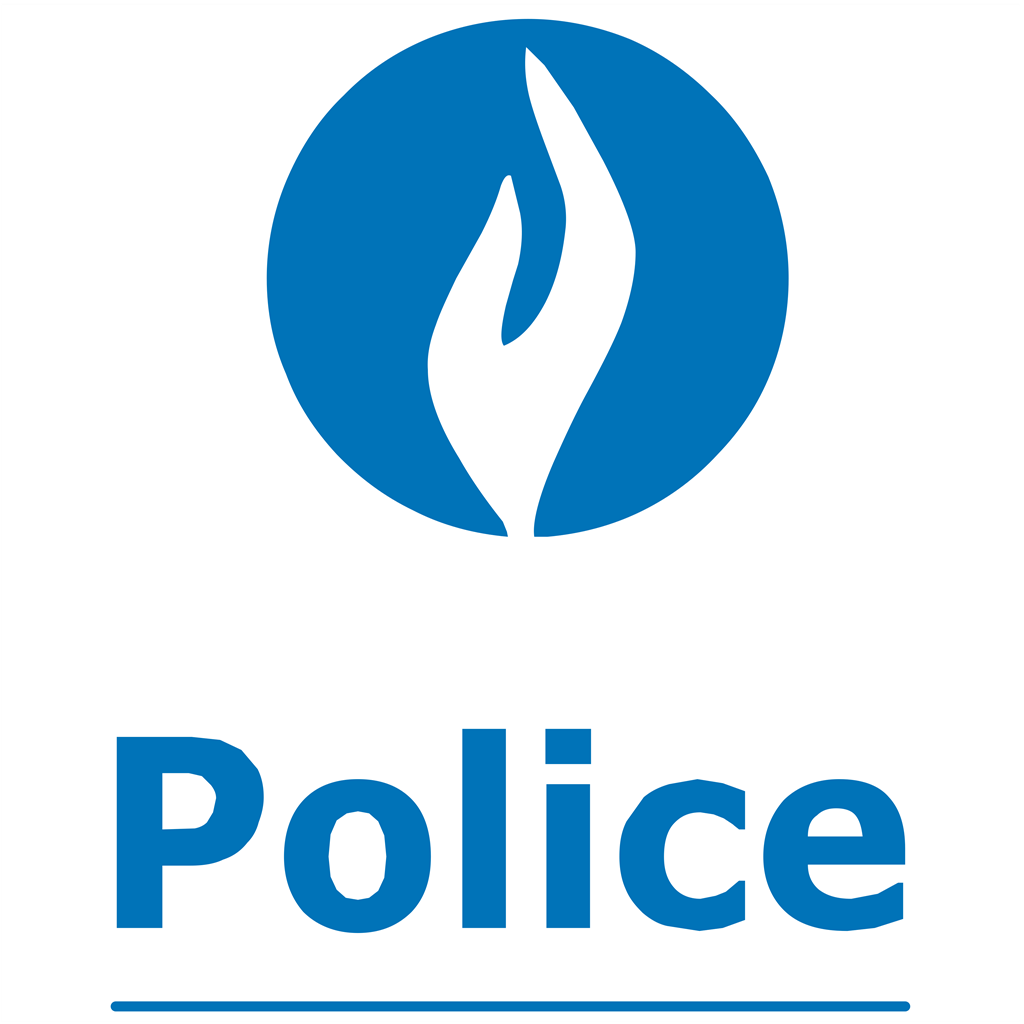Police Belge logotype, transparent .png, medium, large