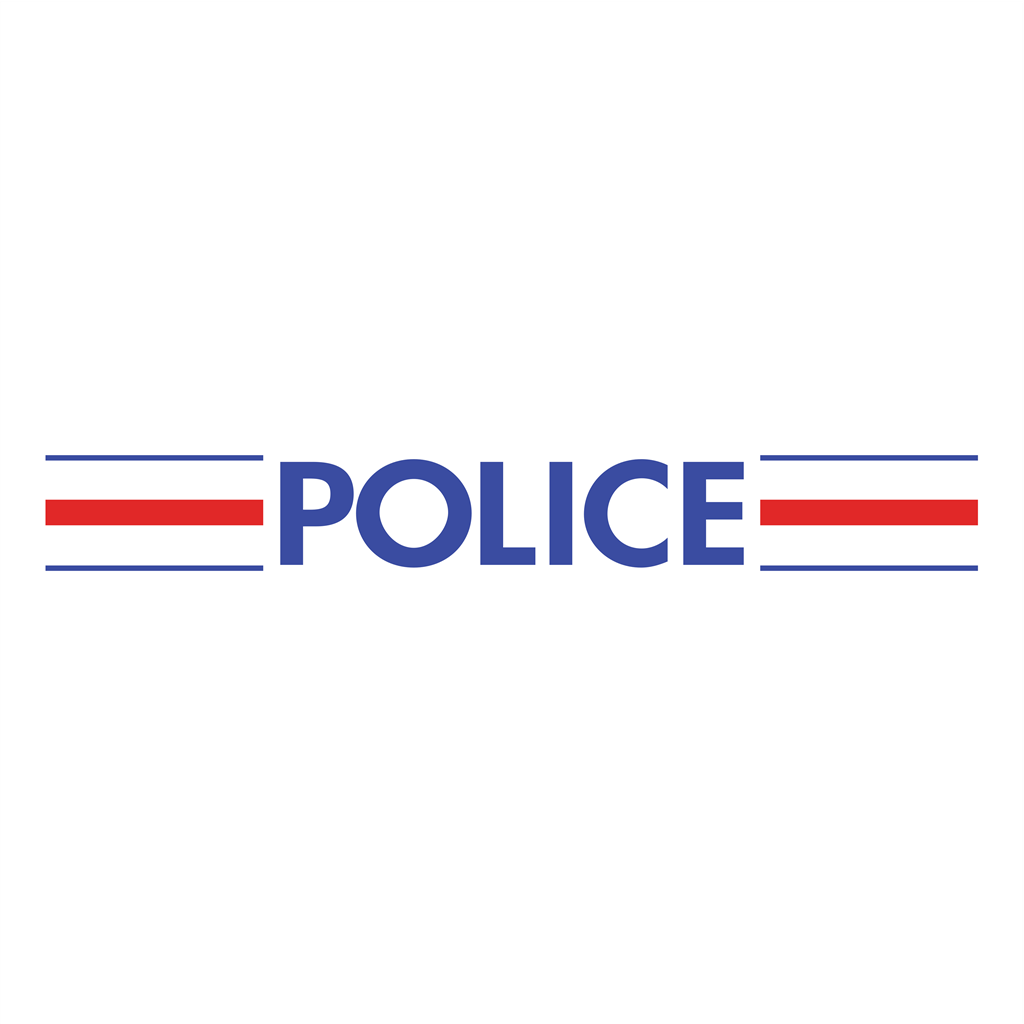 Police Nationale Francaise logotype, transparent .png, medium, large