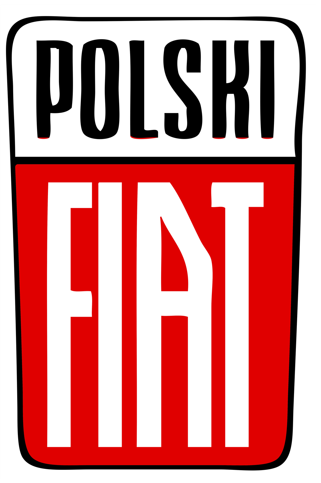 Polski Fiat logotype, transparent .png, medium, large