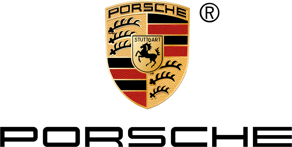 Porsche logotype, transparent .png, medium, large