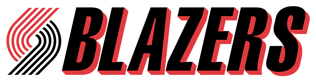 Portland Trail Blazers logotype, transparent .png, medium, large