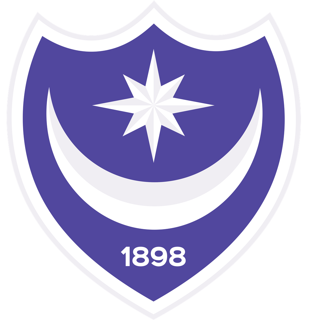 Portsmouth FC logotype, transparent .png, medium, large