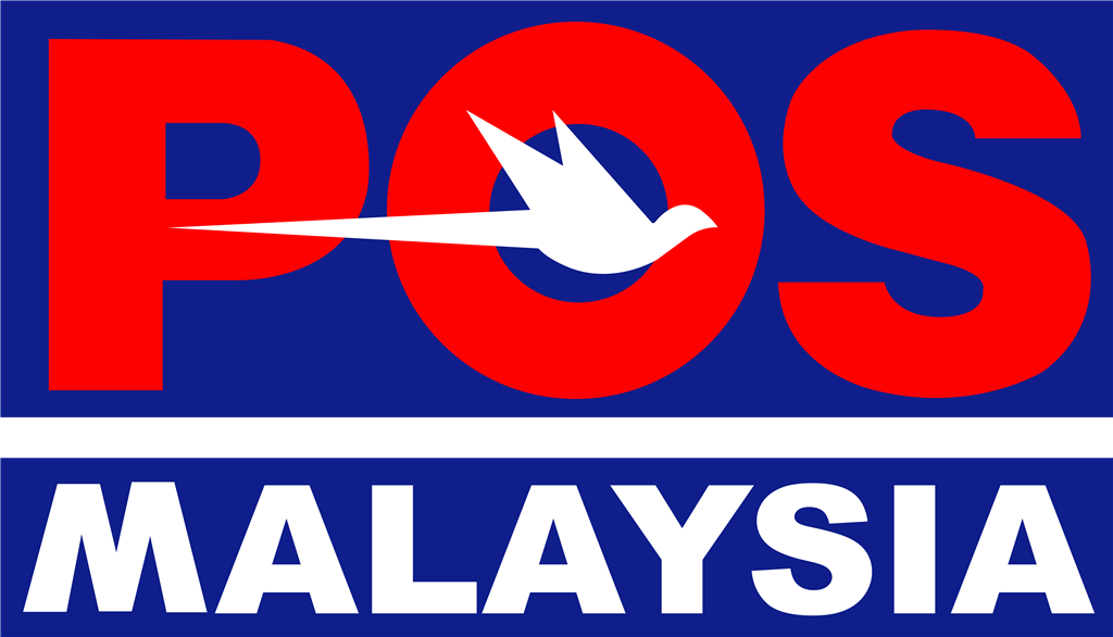 Pos Malaysia logotype, transparent .png, medium, large