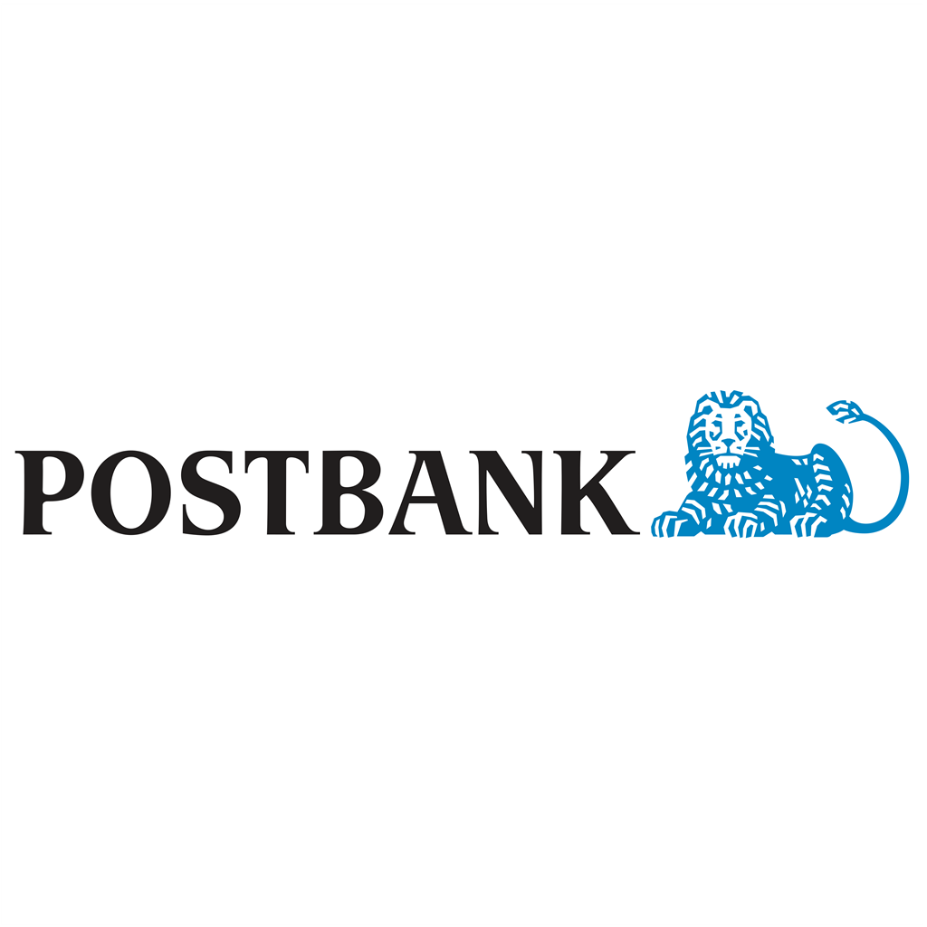 Postbank logotype, transparent .png, medium, large