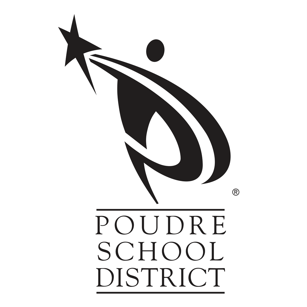 Poudre School District logotype, transparent .png, medium, large