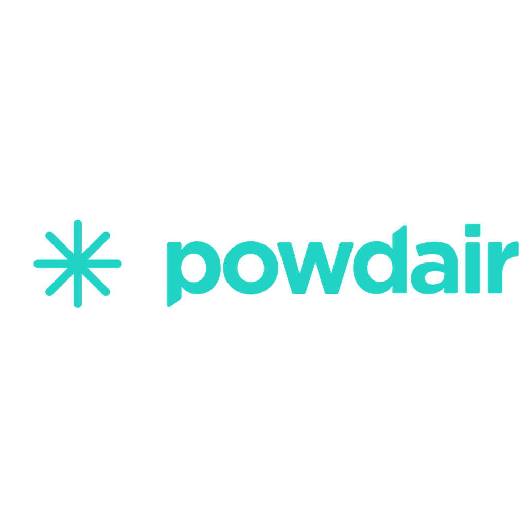 Powdair logotype, transparent .png, medium, large