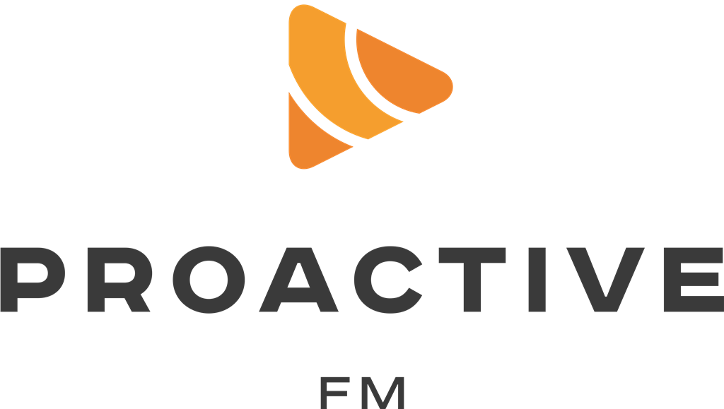 Proactive.FM logotype, transparent .png, medium, large